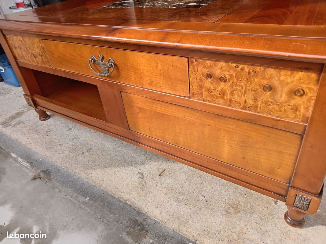 Table basse merisier massif (image 9)