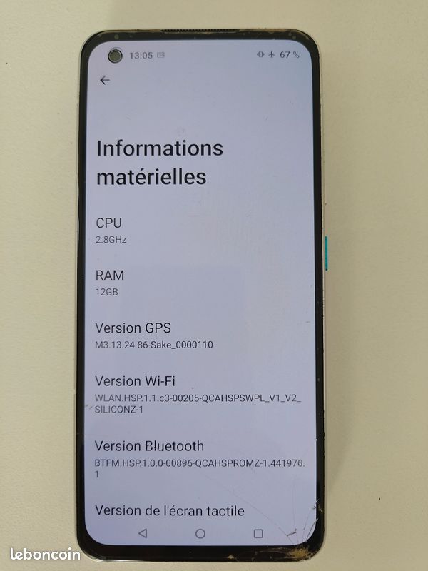 ASUS Zenfone 8 Argenté 128 Go – Bon état – Débloqué + Coque