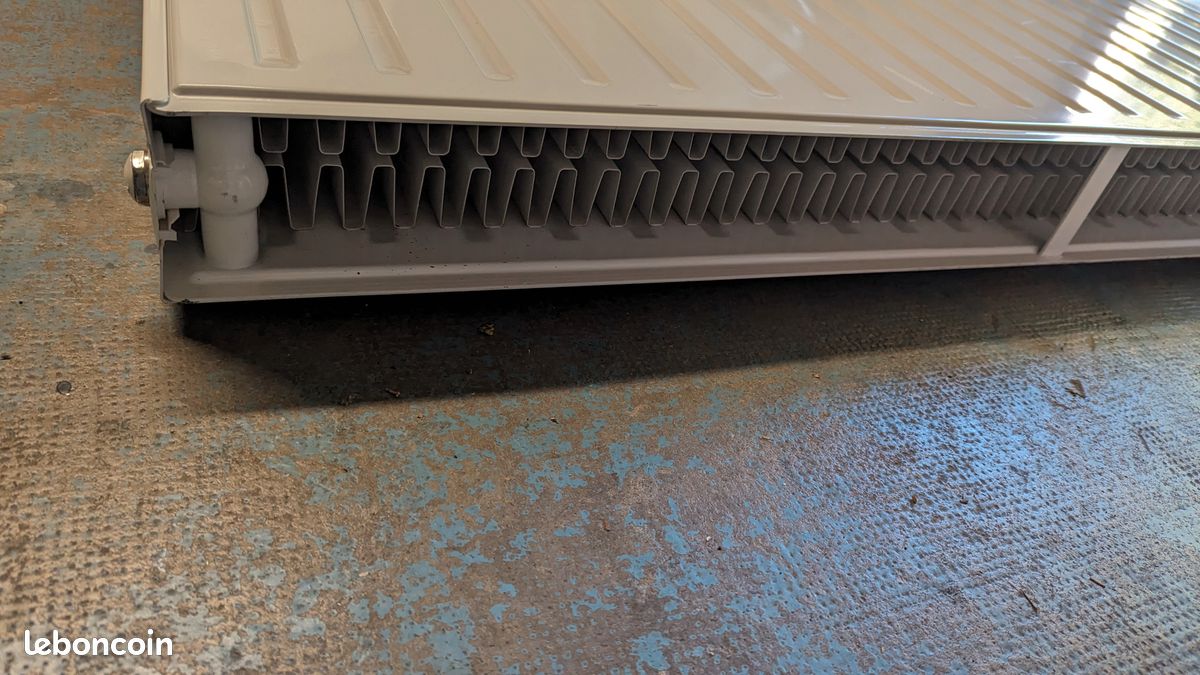 Radiateur panneau acier laqué blanc Finimetal Reggane 3000 (image 5)