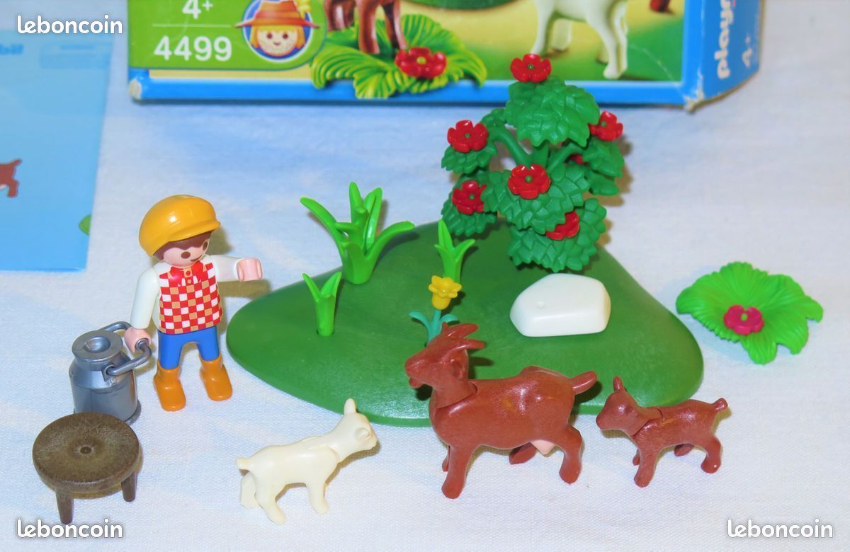 Tabouret PLAYMOBIL Marron Imitation Bois - Occasion, Pour Plusieurs Univers