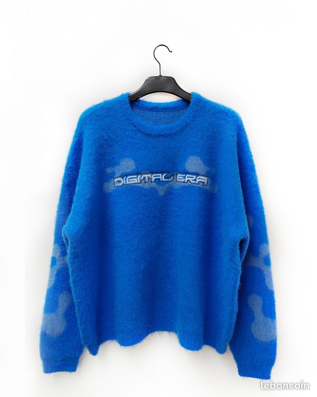Sweat mohair y2k bleu (image 1)