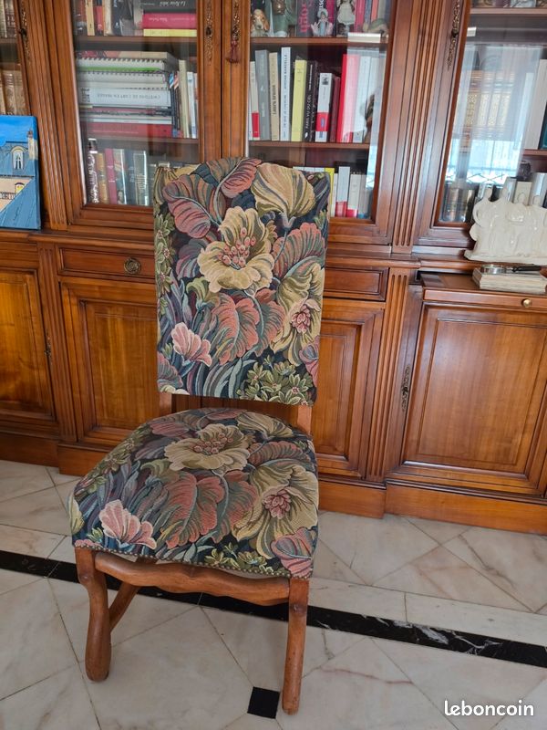 Chaise louis XIII os de mouton (image 1)