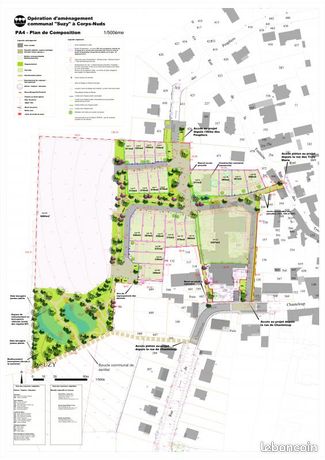 Terrain 303 m² Corps Nuds