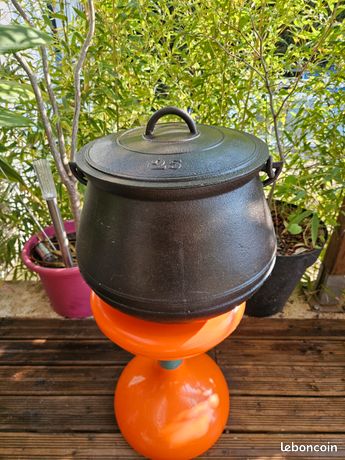 Cocotte Tripode En Fonte Vintage - Chaudron 14 Cm, Pour Cuisson Au Gaz
