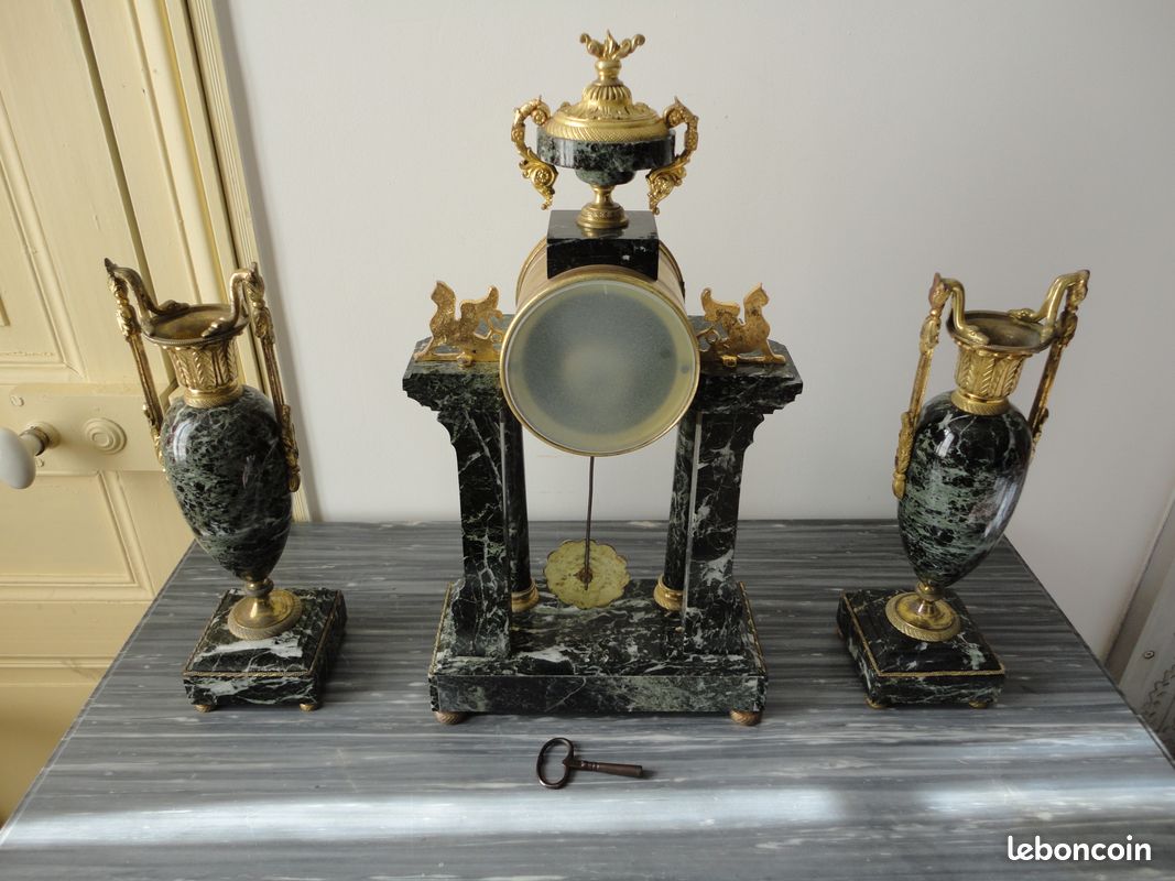 Garniture de cheminée Pendule style Empire (image 8)