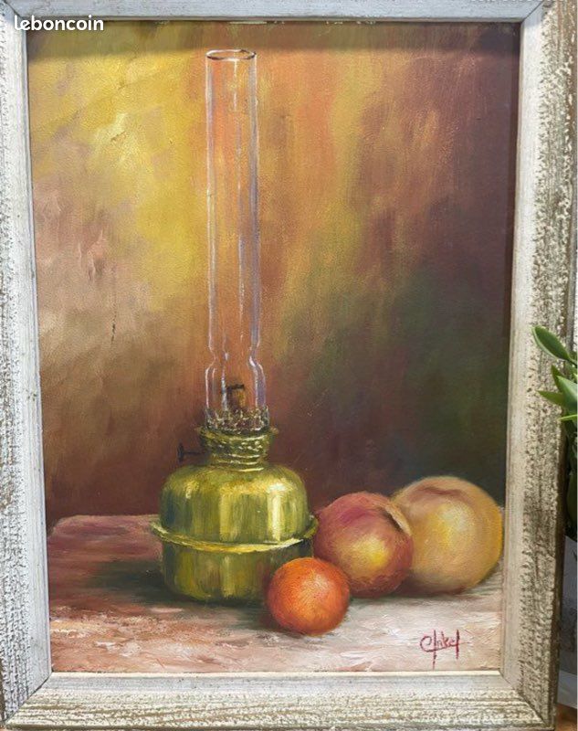 Tableau ancien signé et encadré - Nature morte (image 4)