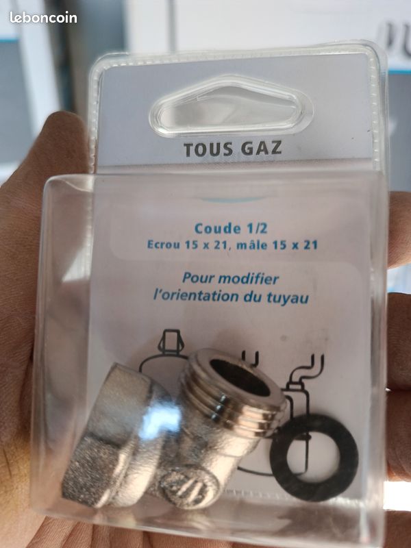 Raccords, coudes, détendeurs, lyre, flexibles gaz butane propane groupe sécurité chauffe eau (image 13)