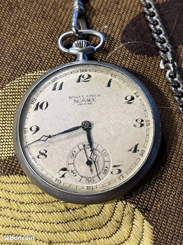 MONTRE GOUSSET RÉGULATEUR Ernest Magnin Besançon ancienne FONCTIONNE