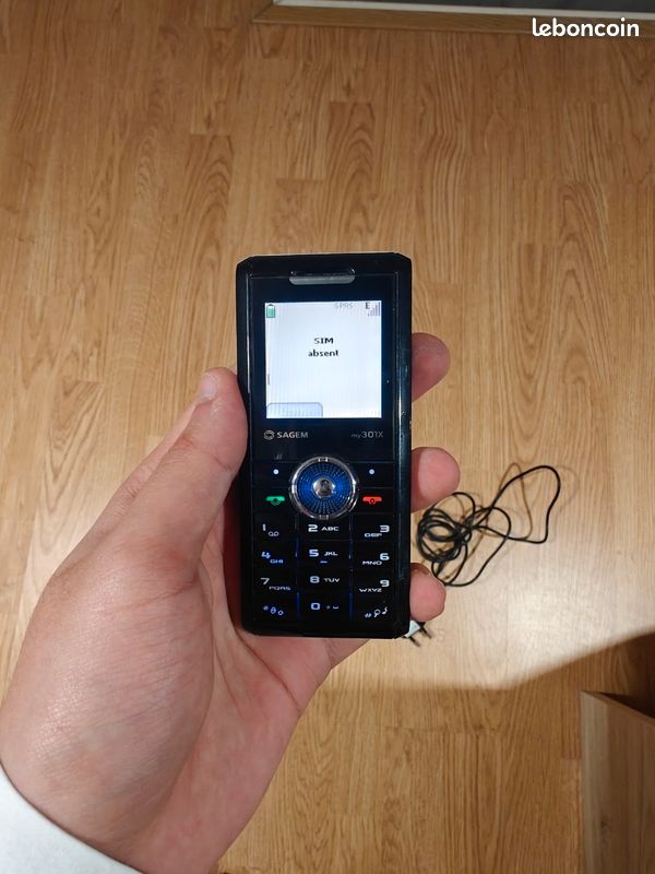 Téléphone Portable Sagem MYX-1 Trio Noir - Vintage Rétro Comme Neuf - Ancien