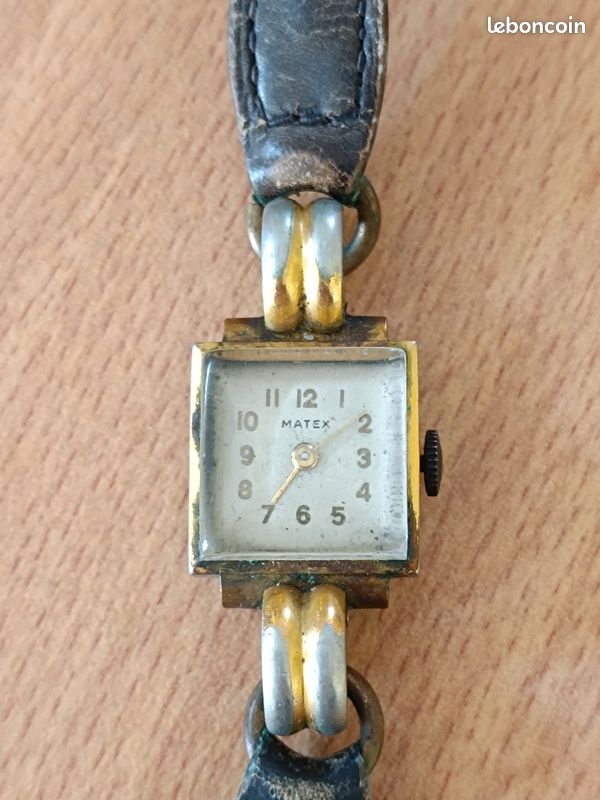 Montre Ancienne Femme Bracelet Acier Montre Vintage À Restaurer