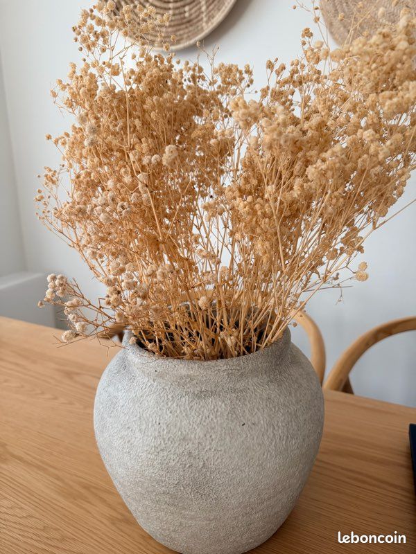 Sublime vase avec fleurs séchées (image 1)