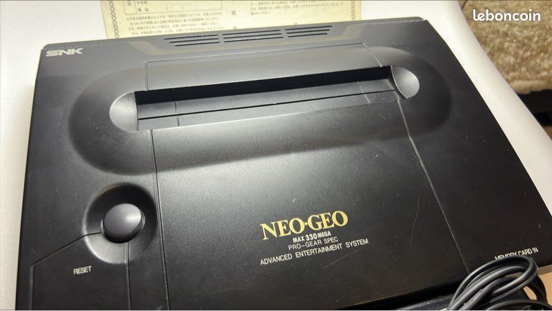 Certificat D'achat / Bon De Garantie Regcard Pour Neo Geo AES - Import Japon - État Occasion