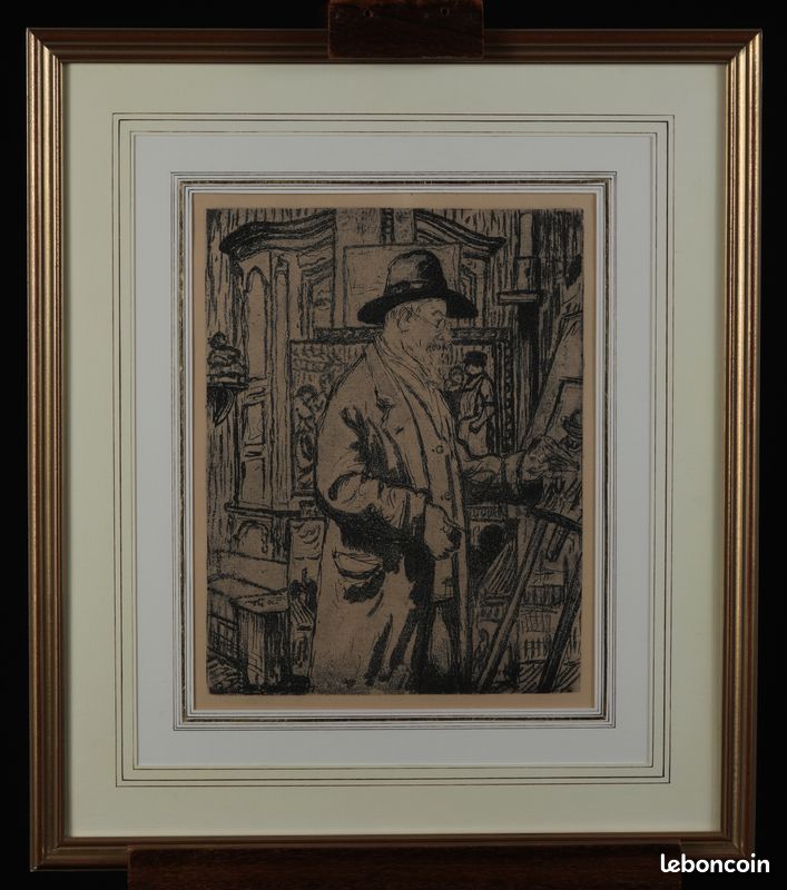 🇨🇵️ Joseph-Victor Roux-Champion / Eau-forte et aquatinte / Portrait de Maximilien Luce / 1927 🇨🇵️ (image 2)