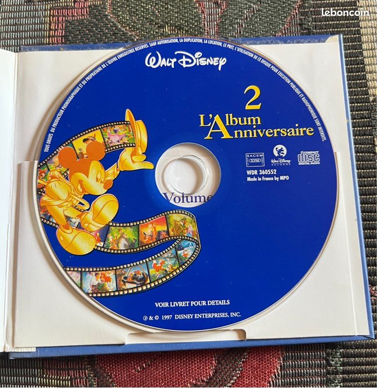 CD Walt Disney Album Anniversaire 60 ans (image 6)