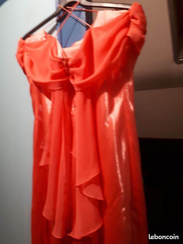 Belle robe de soirée fushia (image 3)