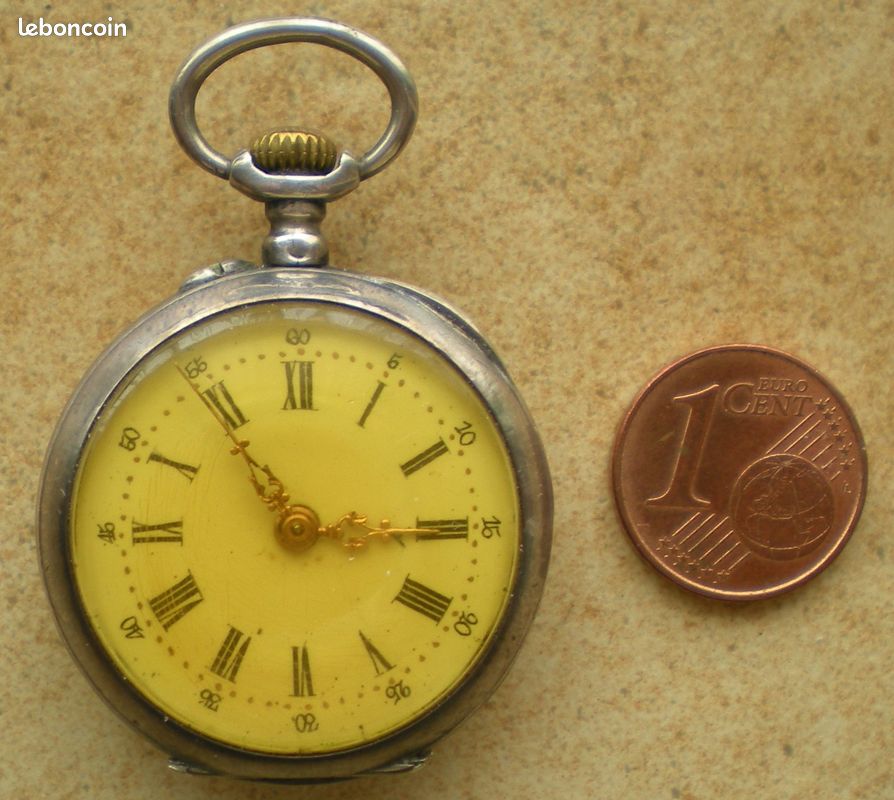 Ancienne Petite Montre De Col (montre De Gilet) - Occasion - Mécanisme