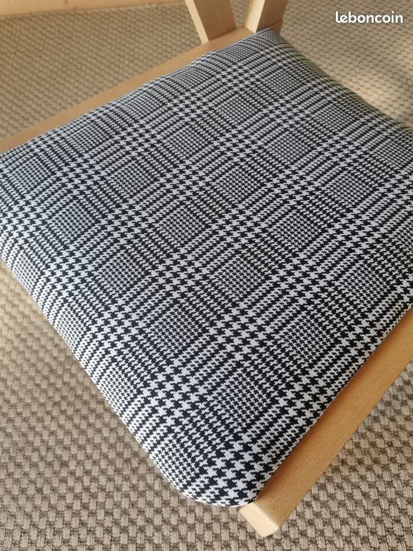 Fauteuils motifs pied de poule #2 (image 7)