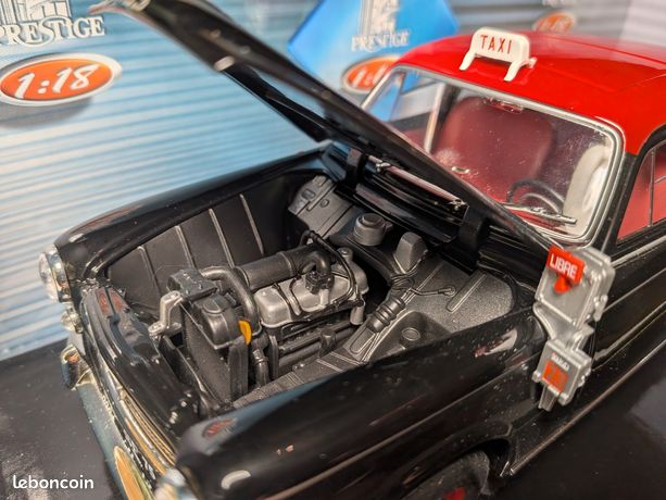 Solido 1/18 Peugeot 403 berline Taxi noir et rouge - Réf. 8194 - Boîte d'origine - Collection