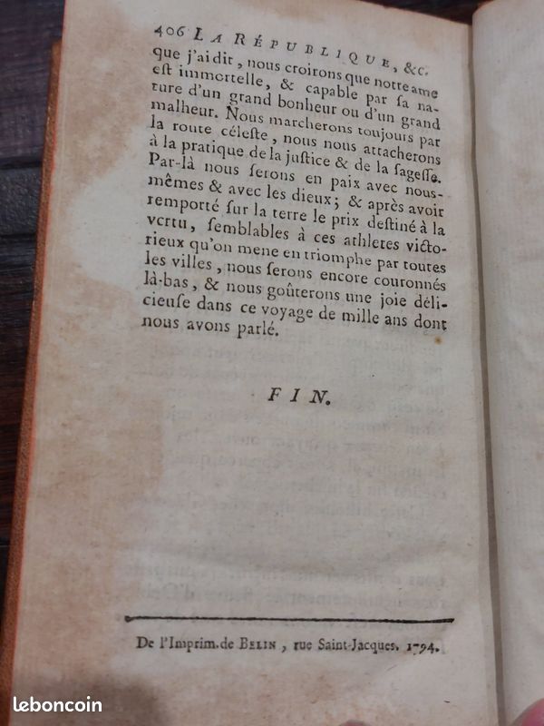 La République de Platon 1794 (image 8)