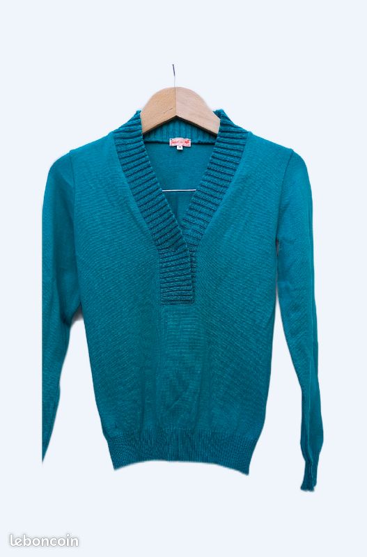 Un pull vert taille 38 ETAM (image 1)