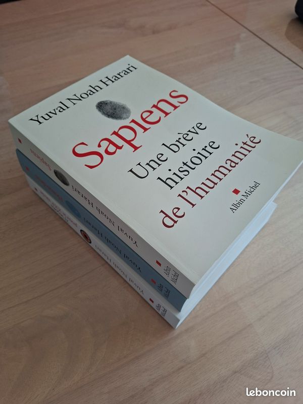Lot 3 livres Yuval Noah Harari – Sapiens / Homo deus / 21 leçons – Albin Michel (image 3)