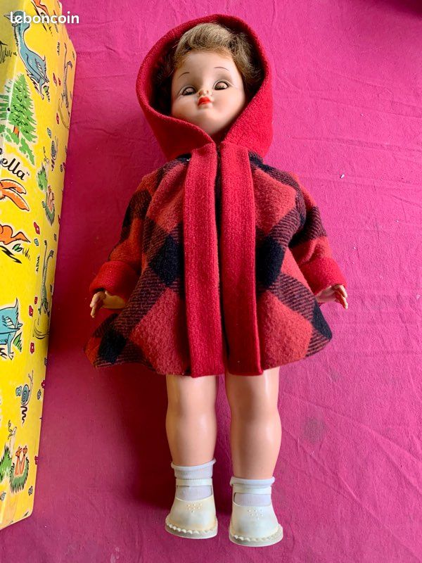 ANCIENNE POUPÉE Bella vêtements d’origine 24 cm - Yeux fixes EUR 10,00
