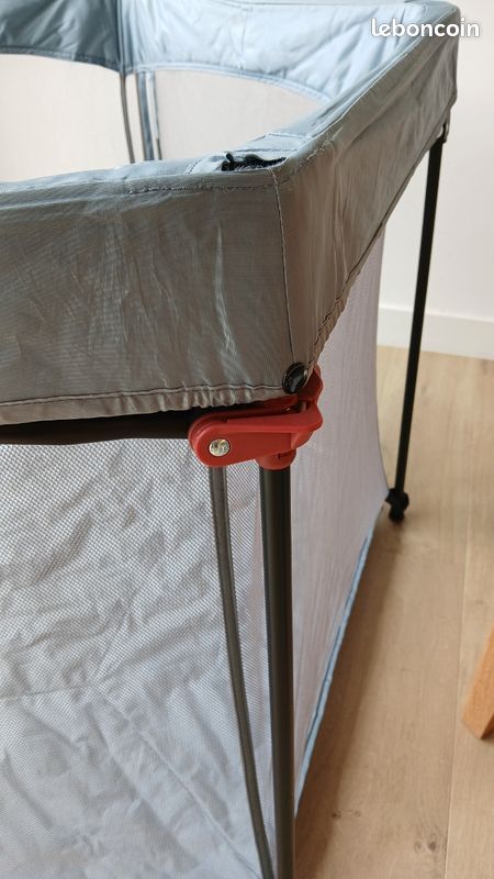 Parc hexagonal pliable FILLKID 136x136x75 cm gris (image 8)