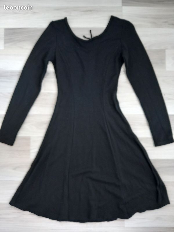 Robe longue noire à manches longues femme Pimkie taille M (image 5)