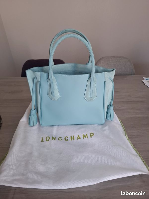 Sac Longchamp Penelope bleu clair Neuf (image 2)