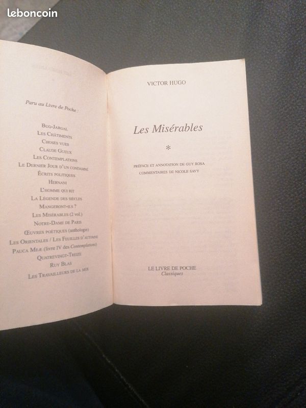 Les Misérable Tome 1 - Victor Hugo (image 3)