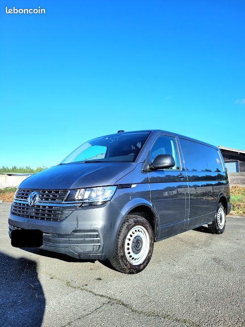 VW TRANSPORTER T6.1 Gris Iridium - 04/21 - 144Mkm - Usage Autoroutier/Etat +++/CarPLAY/Suivi VW/Révisé/Plancher Inox/TVA (image 2)