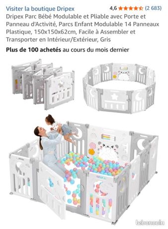 Parc Bébé Modulable 180x150 Cm XXL : Alliez Sécurité Et Adaptabilité