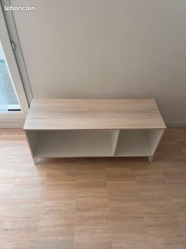Meuble télé bois/blanc (image 7)