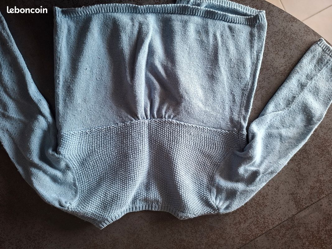 Gilet bleu pour fille de 4 ans (image 3)