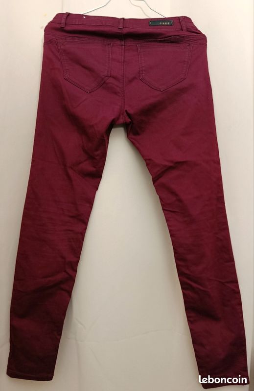 Jean Pimkie Taille 36/S Rouge - Occasion En Très Bon état, Vêtement Femme