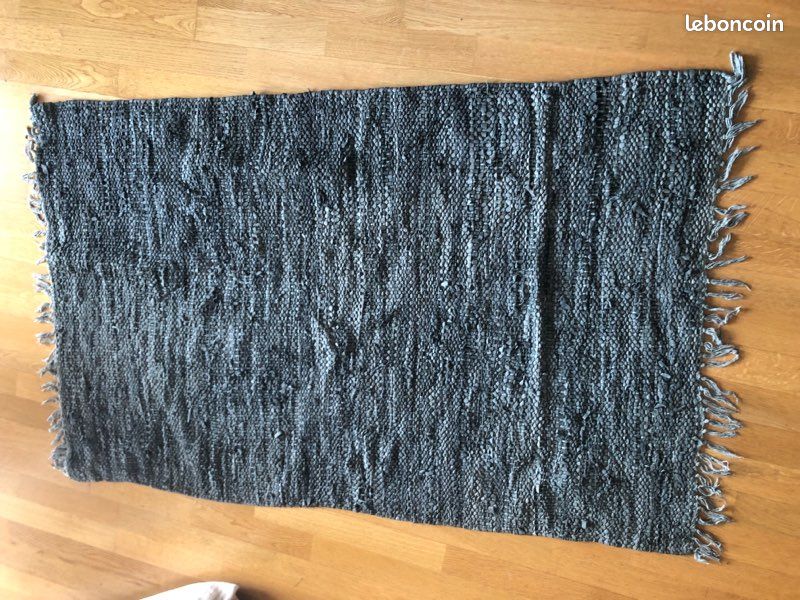 Tapis effet cuir lanières tressées 92x145cm (image 2)