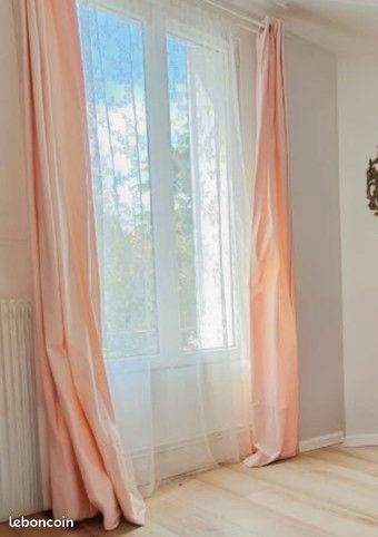 Rideaux occultant Merete ikea rose (image 1)