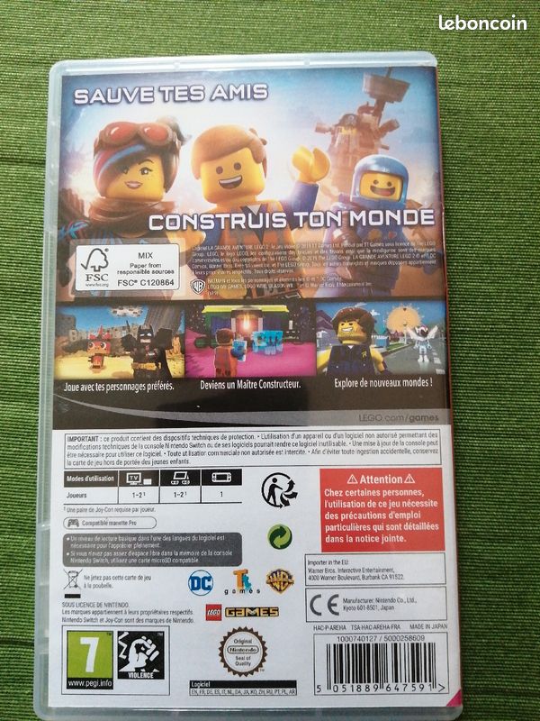 Jeu Nintendo switch la grande aventure lego 2 (image 2)