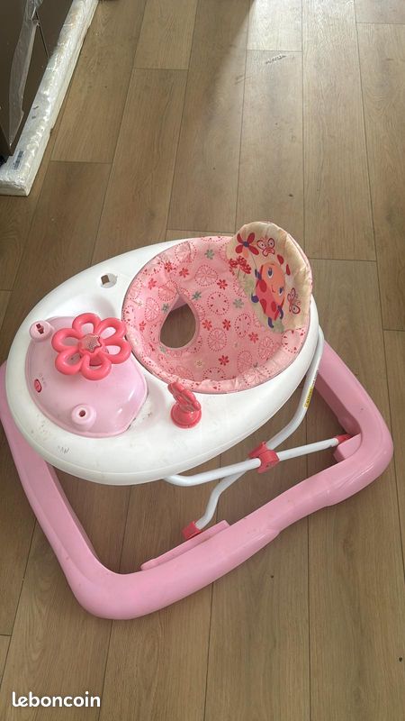 Trotteur / Youpala fille rose – Bon état (image 1)