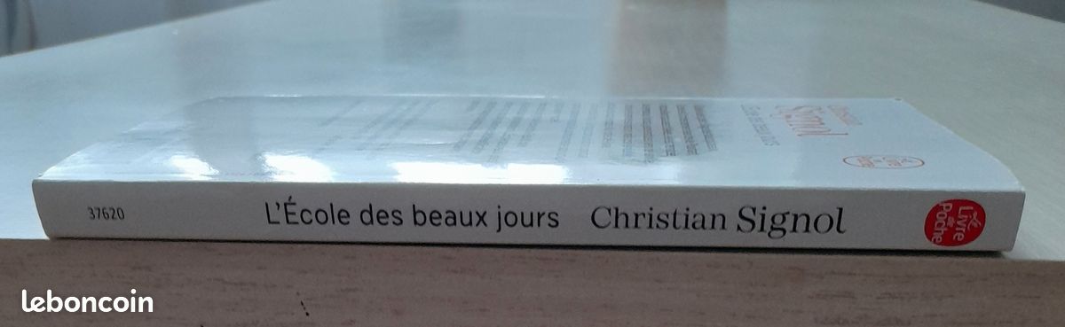 Livre "L'Ecole des beaux jours" Christian Signol (image 3)