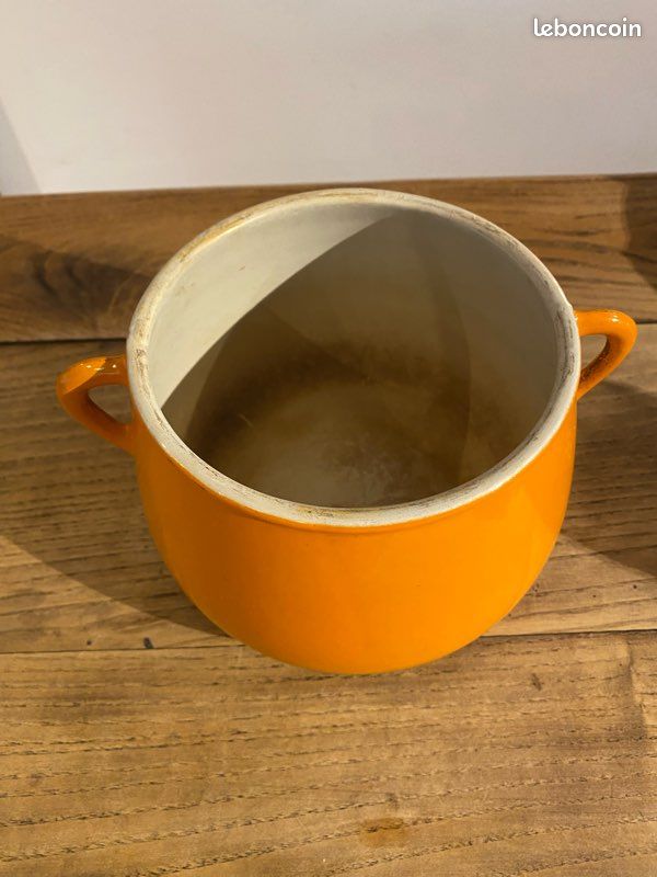 Cousances 18 Poêle à Sauce En Fonte Et Émail Avec Couvercle Orange Made