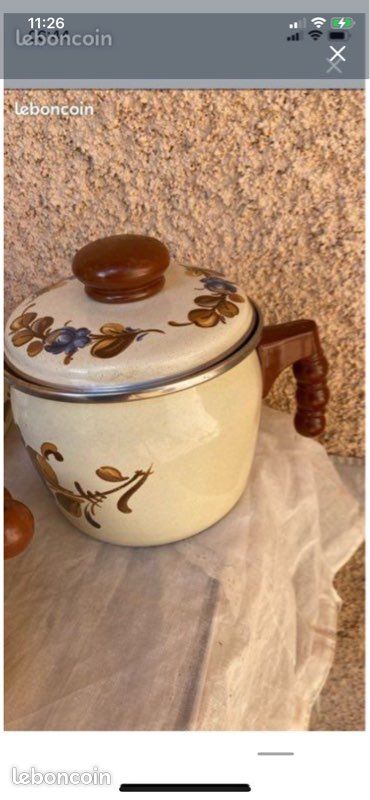 Krüger Rome Lot de 5 casseroles émaillées en émail avec