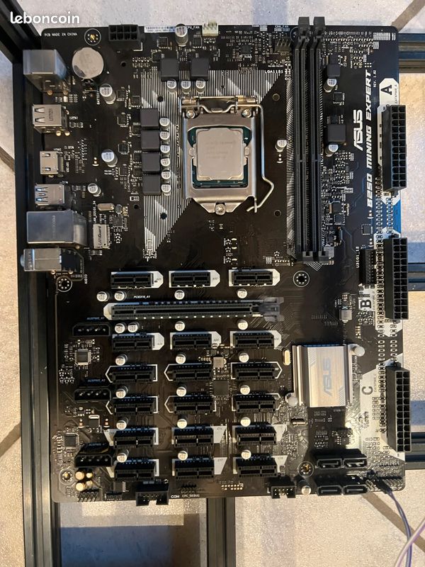 Carte mère asus b250 mining expert + rig (image 1)