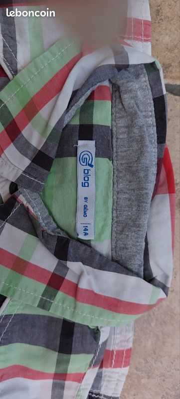 Jolie chemise garçon multi couleurs - 14 ans - Gemo (image 5)