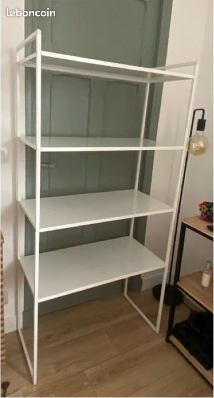 Étagère blanche 80 x 38 x 160cm (image 2)