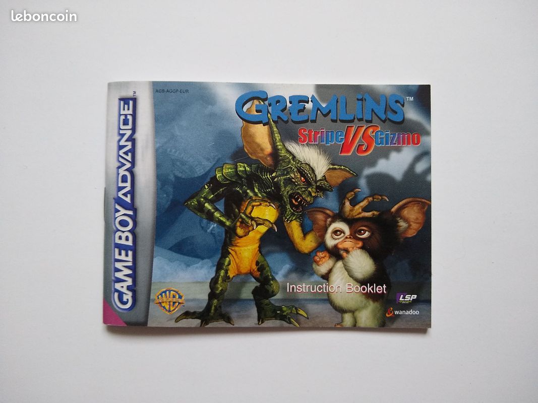 Gremlins Stripe VS Gizmo Nintendo Game Boy Advance Gba