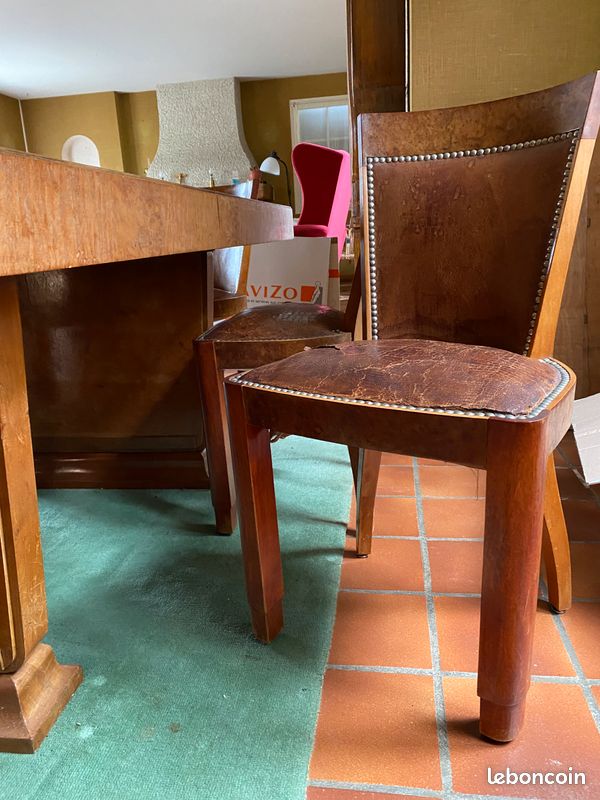 Table à manger en noyer et ses 6 chaises (image 5)