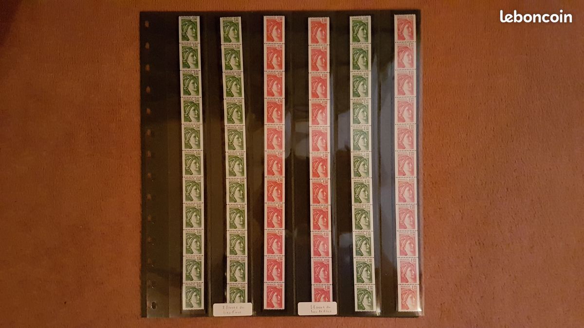 Timbre roulette France neuf : 71, 71-1981Ab, 72, 72-1981Bd, 73, 74 (image 1)