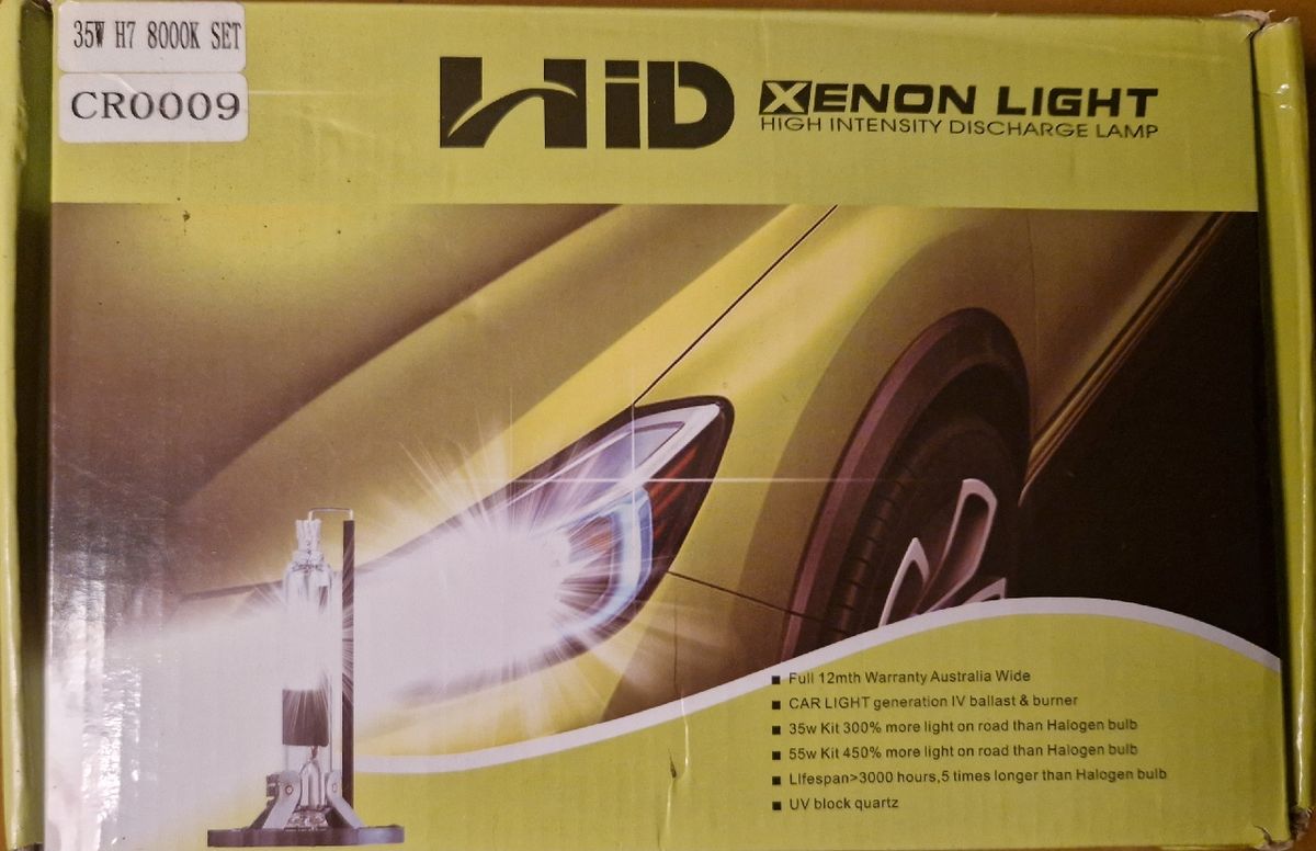 KIT HID 2 ampoules Xenon light 35W H7 8000K - Équipement auto