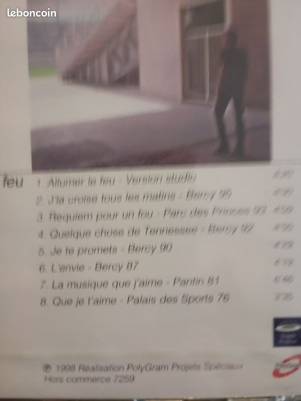 Cd j Hallyday .hors commerce (image 2)